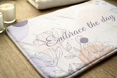 Badmat Lijnkunst Bloemen