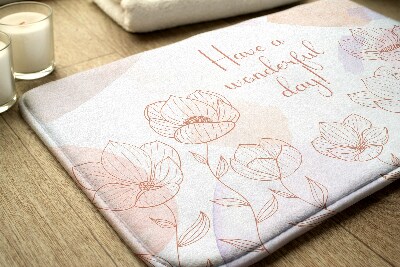 Luxe badmat Bloemen Bloemen