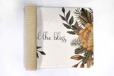 Luxe badmat Bloemstuk