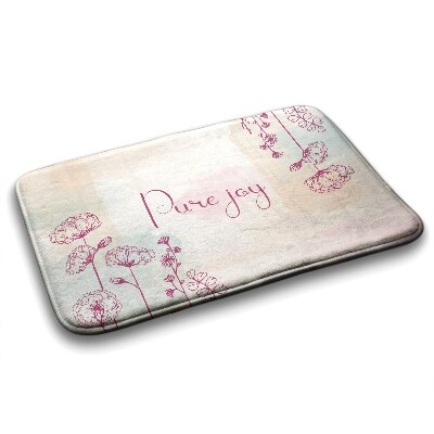 Luxe badmat Bloemstuk