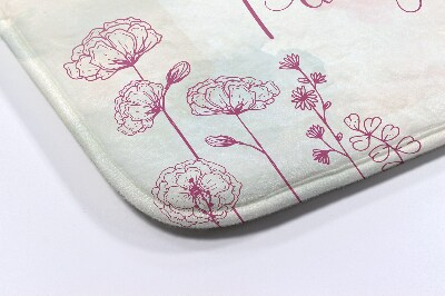 Luxe badmat Bloemstuk