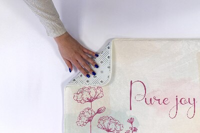 Luxe badmat Bloemstuk