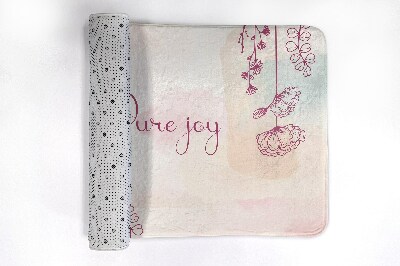 Luxe badmat Bloemstuk