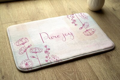 Luxe badmat Bloemstuk