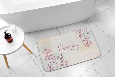 Luxe badmat Bloemstuk