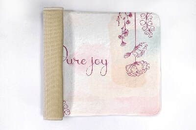 Luxe badmat Bloemstuk