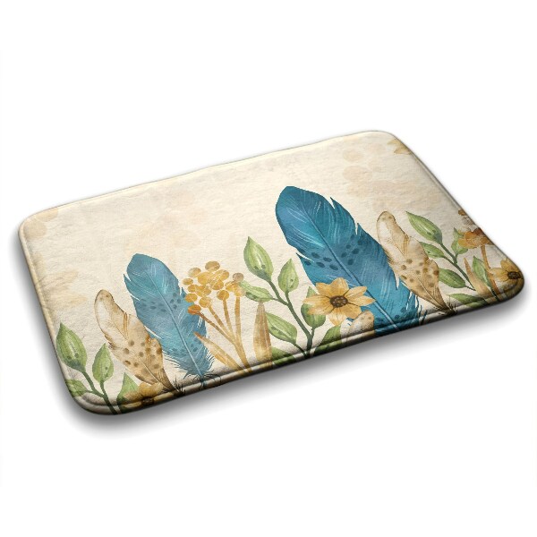 Badkamer mat Vogelveren