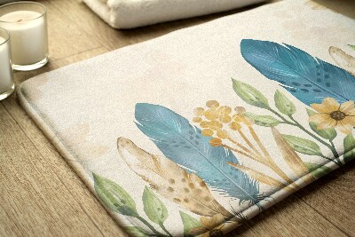 Badkamer mat Vogelveren