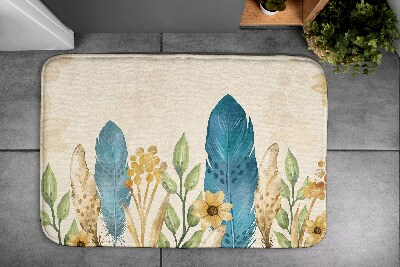 Badkamer mat Vogelveren