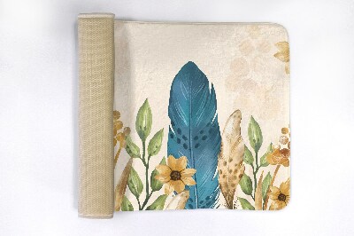 Badkamer mat Vogelveren