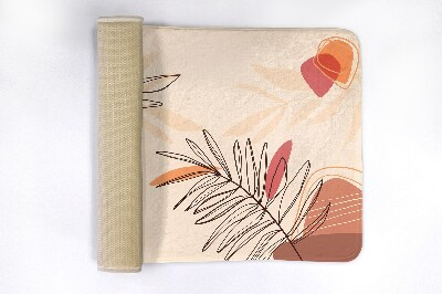 Badmat Geometrische bladeren