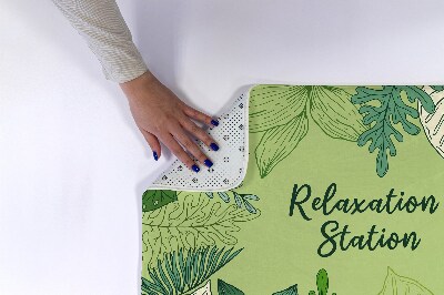 Badkamer mat Groene bladeren