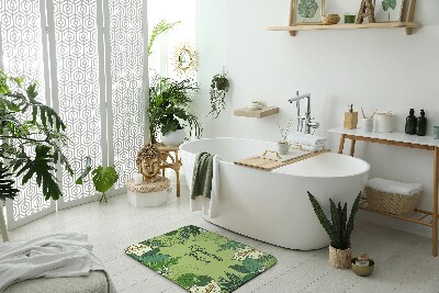 Badkamer mat Groene bladeren