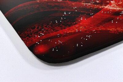 Badkamer mat Rode abstractie