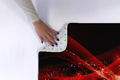 Badkamer mat Rode abstractie