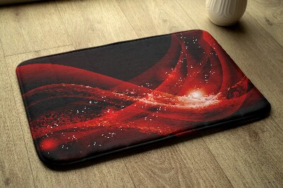 Badkamer mat Rode abstractie