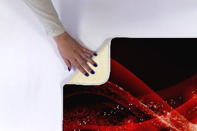 Badkamer mat Rode abstractie