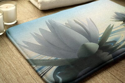 Badmat Bloemen Waterlelies