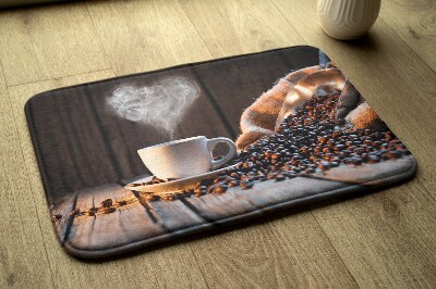 Badkamer mat Koffie Hart