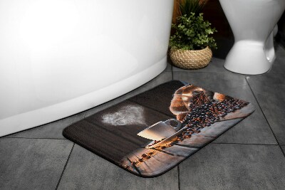 Badkamer mat Koffie Hart