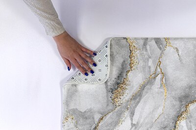 Luxe badmat Grijs marmer