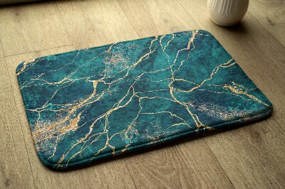 Badkamer mat Groen marmer