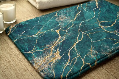 Badkamer mat Groen marmer
