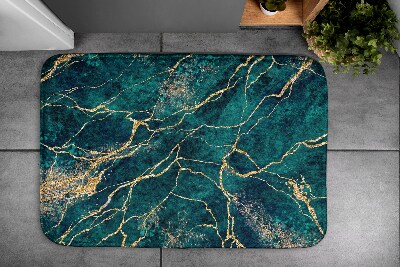 Badkamer mat Groen marmer