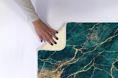 Badkamer mat Groen marmer
