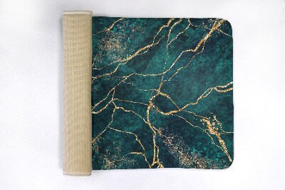 Badkamer mat Groen marmer