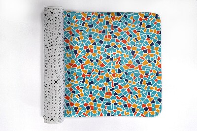 Luxe badmat Kleurrijke abstractie