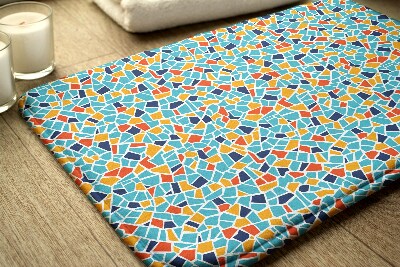 Luxe badmat Kleurrijke abstractie