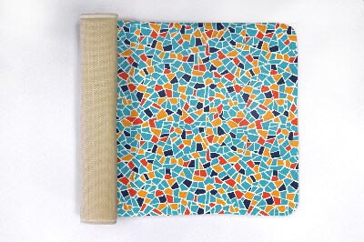 Luxe badmat Kleurrijke abstractie