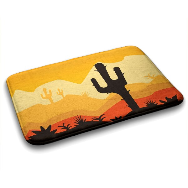 Badkamer mat Cactuswoestijn