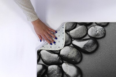 Badkamer mat Zwarte stenen