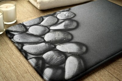 Badkamer mat Zwarte stenen
