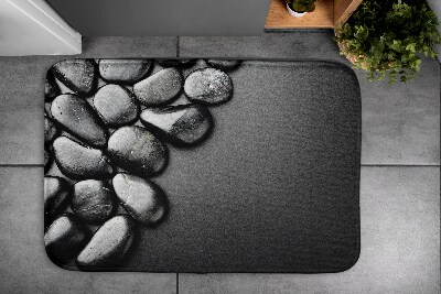 Badkamer mat Zwarte stenen