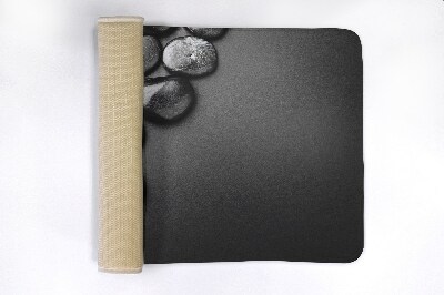 Badkamer mat Zwarte stenen