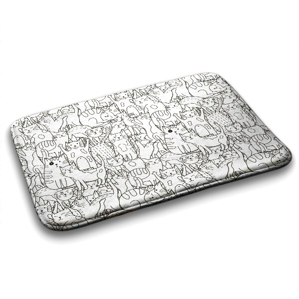 Badkamer mat Kattenpatroon
