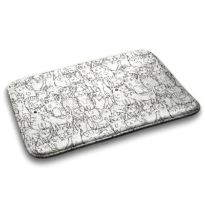 Badkamer mat Kattenpatroon