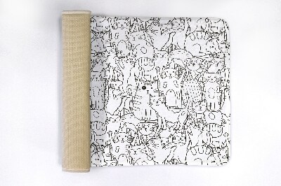 Badkamer mat Kattenpatroon