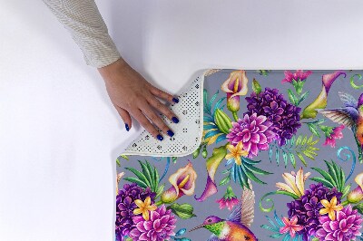 Badkamer mat Bloemen Vogels
