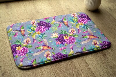 Badkamer mat Bloemen Vogels