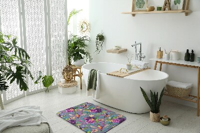 Badkamer mat Bloemen Vogels