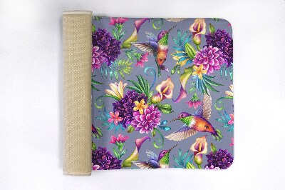 Badkamer mat Bloemen Vogels