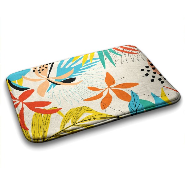 Luxe badmat Plantenpatroon