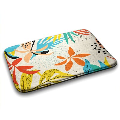 Luxe badmat Plantenpatroon