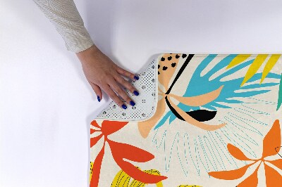 Luxe badmat Plantenpatroon