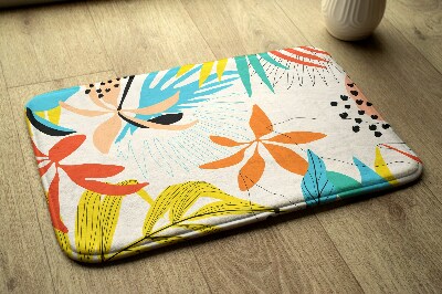 Luxe badmat Plantenpatroon
