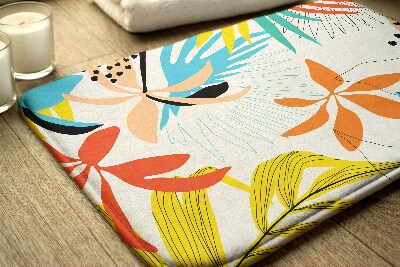 Luxe badmat Plantenpatroon